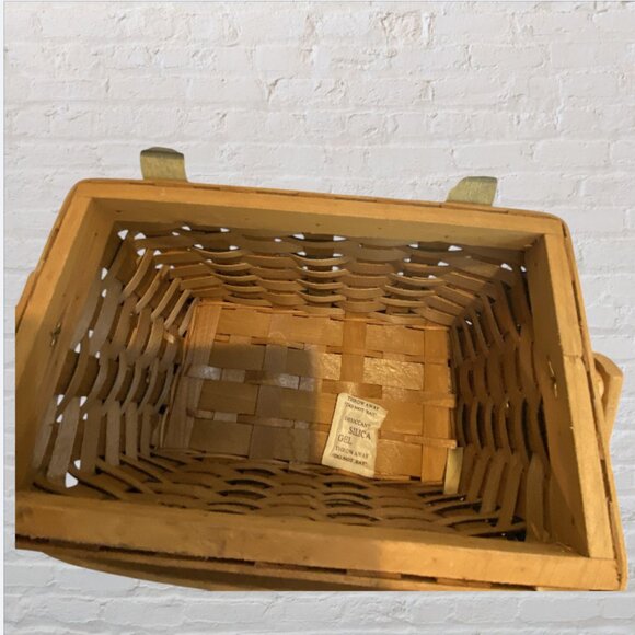 NEW CHRISTMAS BASKETS -- Nested Baskets, Snowmen, Wicker, Pressboard Lid, Set-2 - Picture 6 of 16